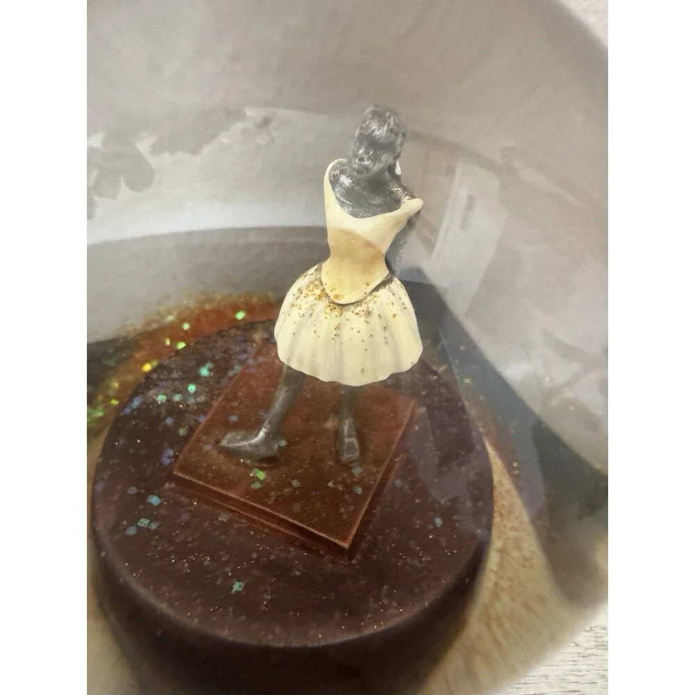 CoolSnowGlobes Degas Dancer Ballerina Snow Globe Glass Piano Black Base⁠